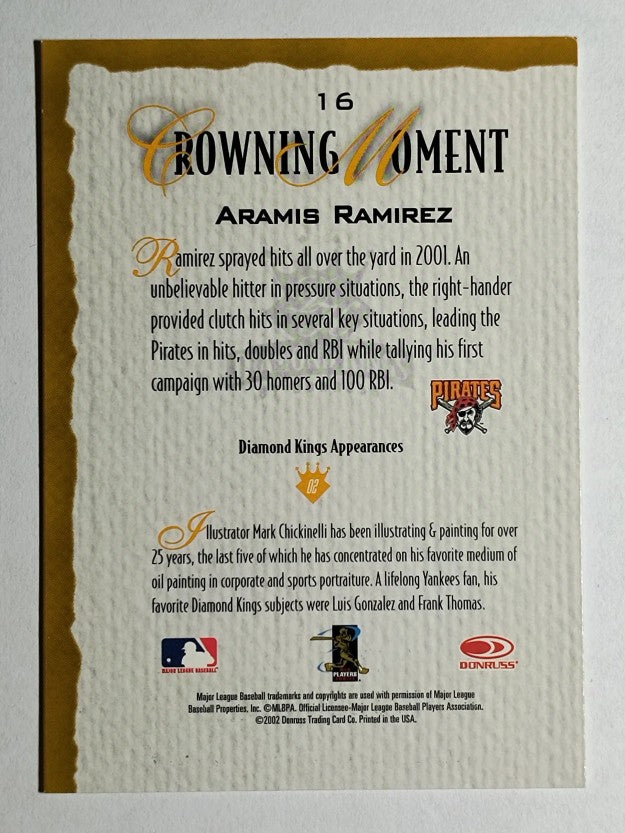 2002 Diamond Kings #16 Aramis Ramirez