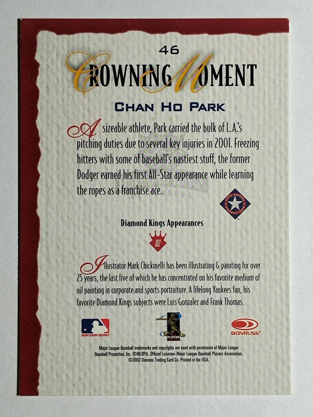 2002 Diamond Kings #46 Chan Ho Park
