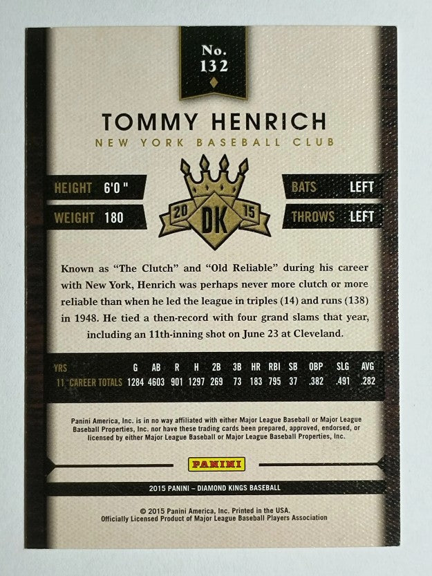 2015 Diamond Kings #132 Tommy Henrich