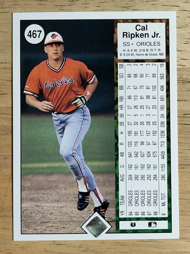 1989 Upper Deck #467 Cal Ripken