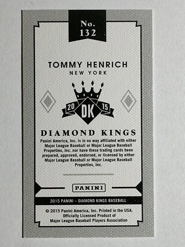 2015 Diamond Kings DK Minis #132 Tommy Henrich