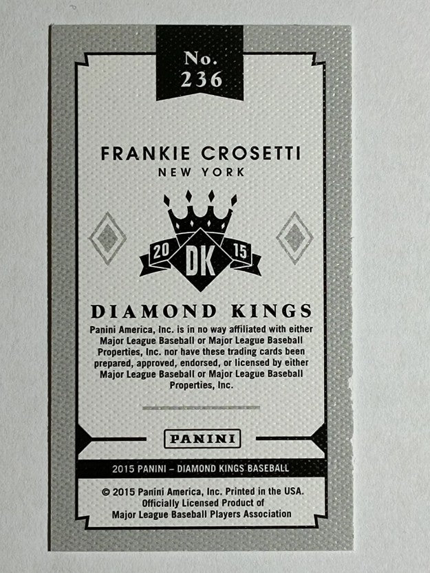2015 Diamond Kings DK Minis #236 Frankie Crosetti