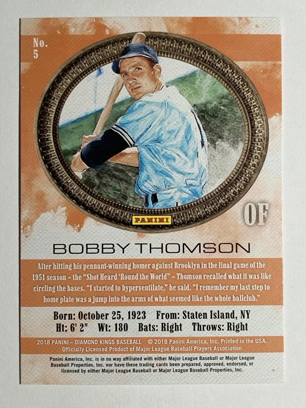 2018 Diamond Kings #5 Bobby Thomson