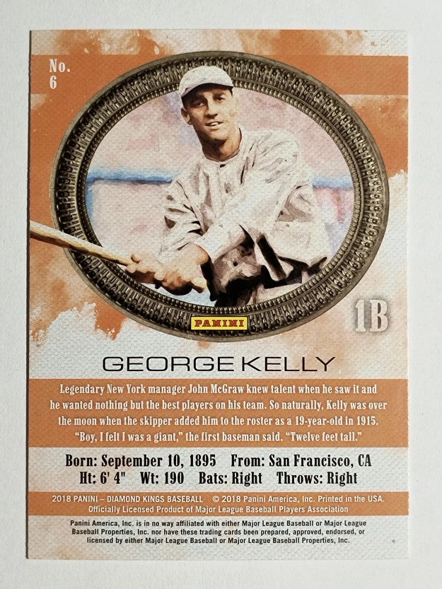 2018 Diamond Kings #6 George Kelly