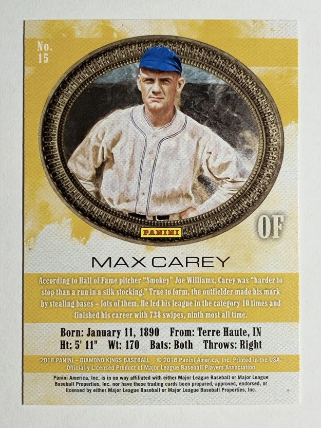 2018 Diamond Kings #15 Max Carey