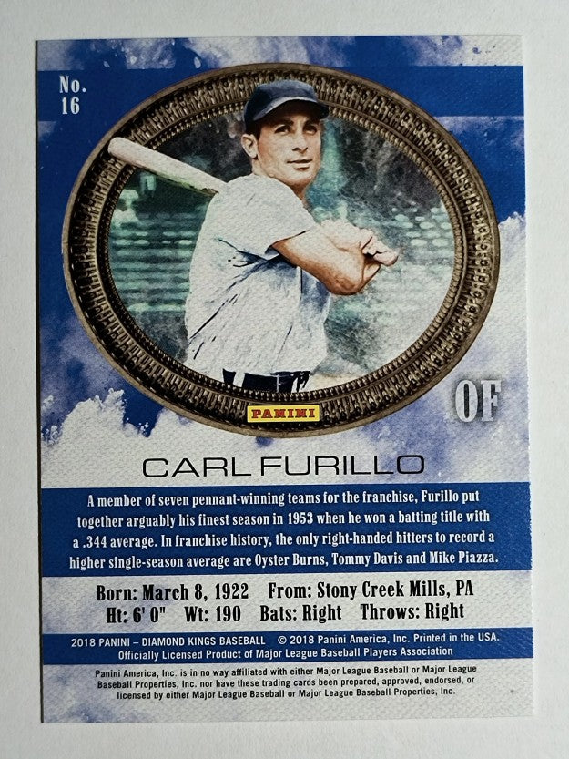 2018 Diamond Kings #16 Carl Furillo