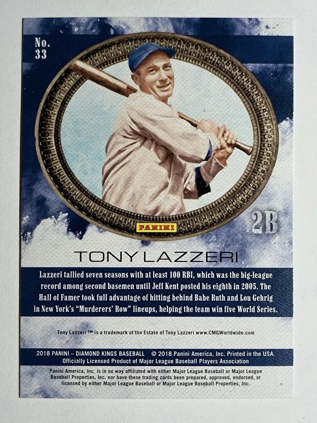 2018 Diamond Kings #33 Tony Lazzeri