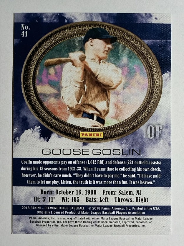 2018 Diamond Kings #41 Goose Goslin