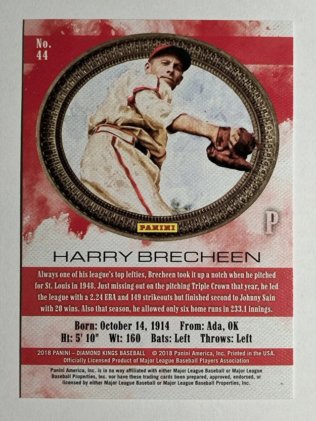 2018 Diamond Kings #44 Harry Brecheen
