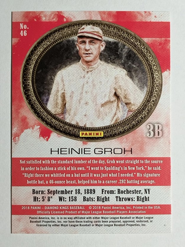 2018 Diamond Kings #46 Heinie Groh