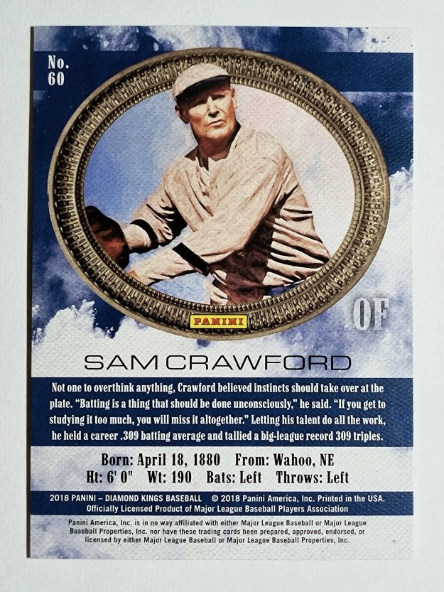 2018 Diamond Kings Blue Frame #60 Sam Crawford