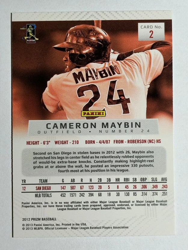 2012 Panini Prizm #2 Cameron Maybin