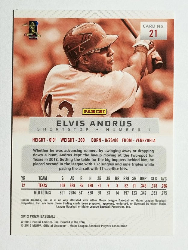 2012 Panini Prizm #21 Elvis Andrus