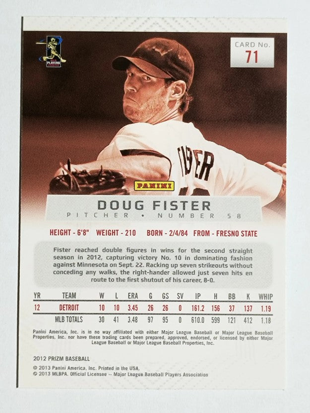 2012 Panini Prizm #71 Doug Fister