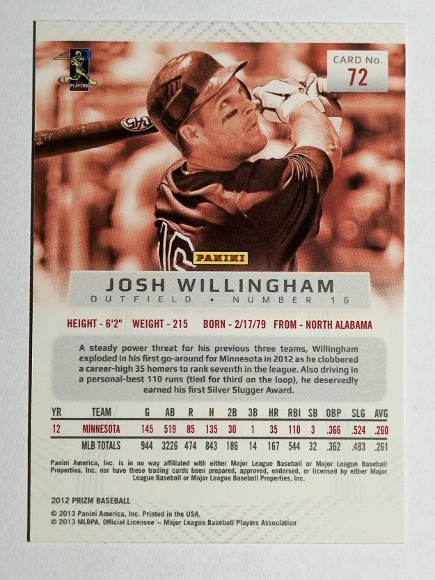 2012 Panini Prizm #72 Josh Willingham