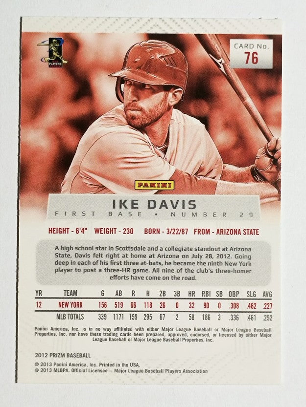 2012 Panini Prizm #76 Ike Davis