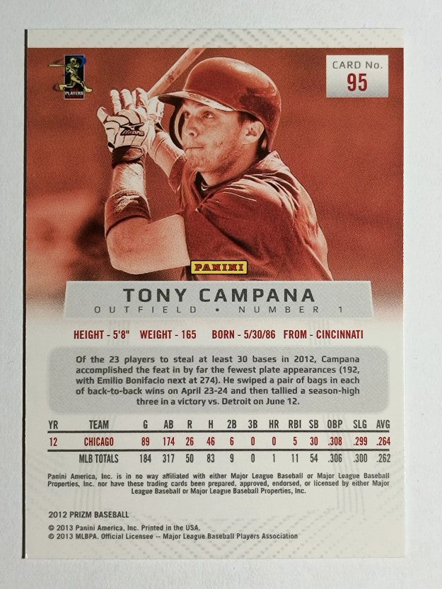 2012 Panini Prizm #95 Tony Campana