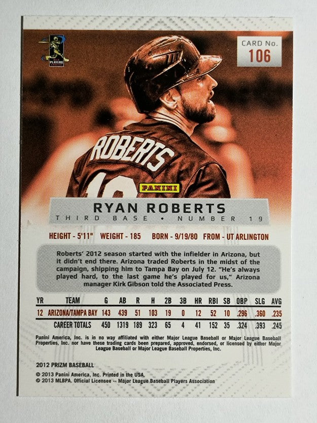 2012 Panini Prizm #106 Ryan Roberts