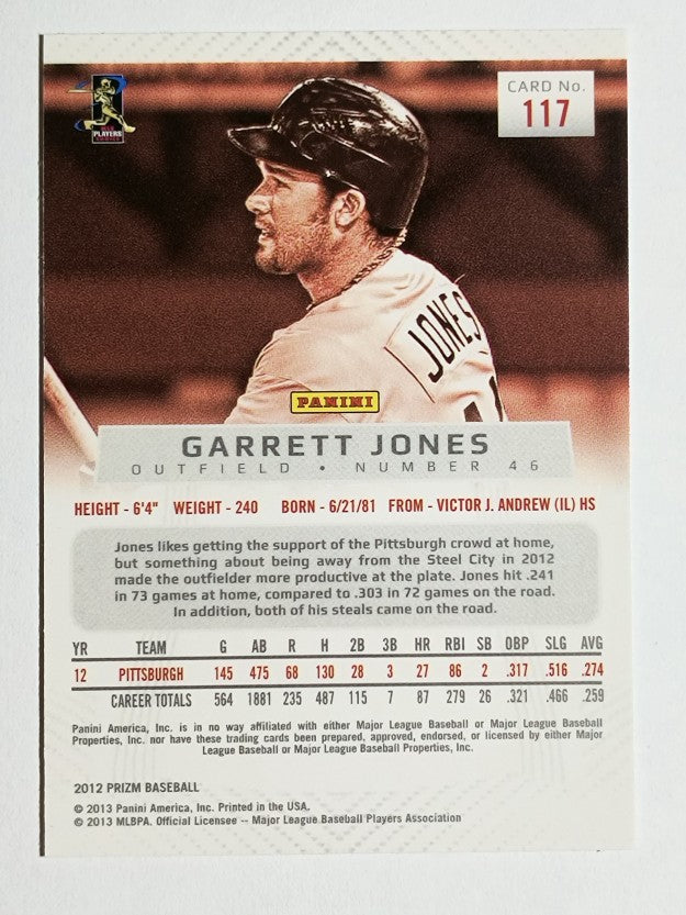 2012 Panini Prizm #117 Garrett Jones