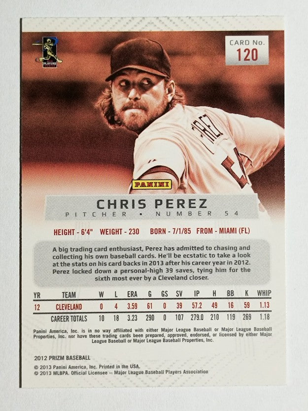 2012 Panini Prizm #120 Chris Perez