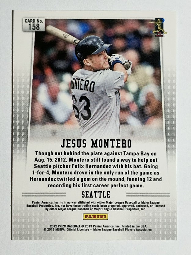 2012 Panini Prizm #158 Jesus Montero RC