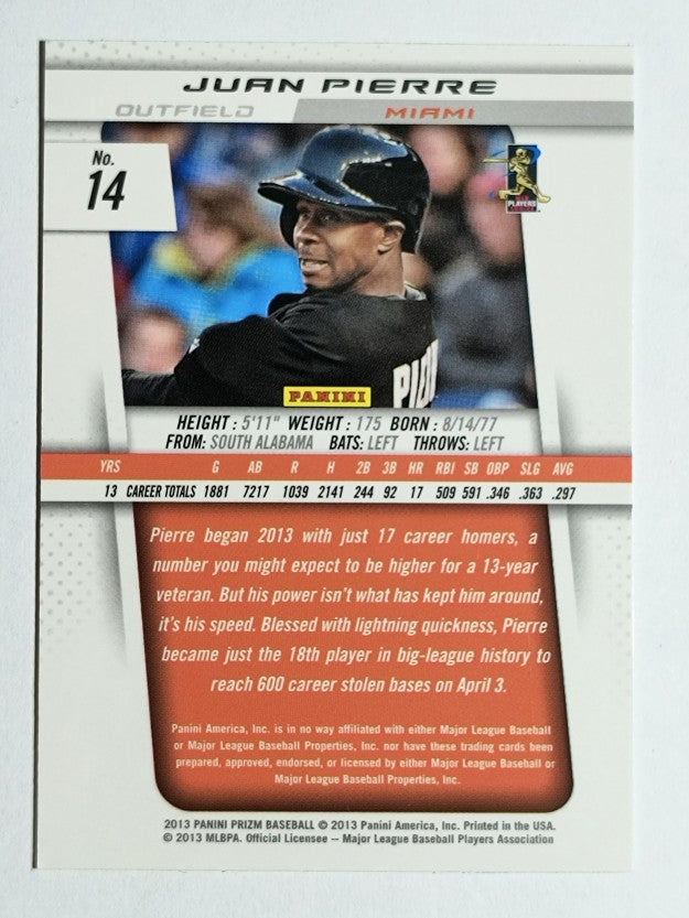 2013 Panini Prizm #14 Juan Pierre