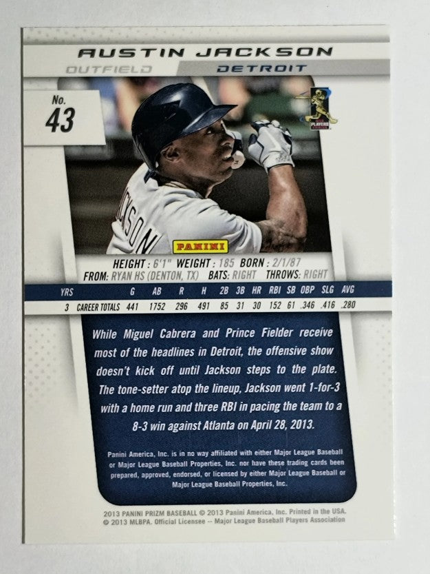 2013 Panini Prizm #43 Austin Jackson