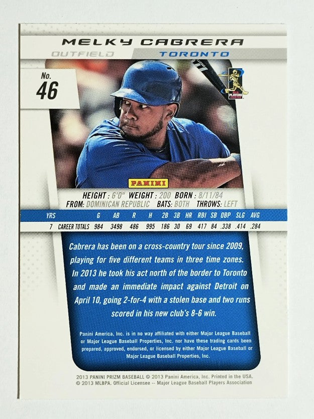 2013 Panini Prizm #46 Melky Cabrera