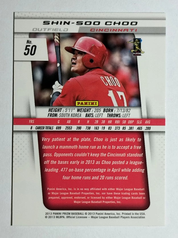 2013 Panini Prizm #50 Shin-Soo Choo