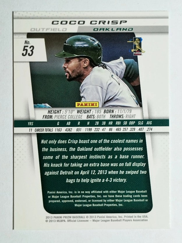 2013 Panini Prizm #53 Coco Crisp