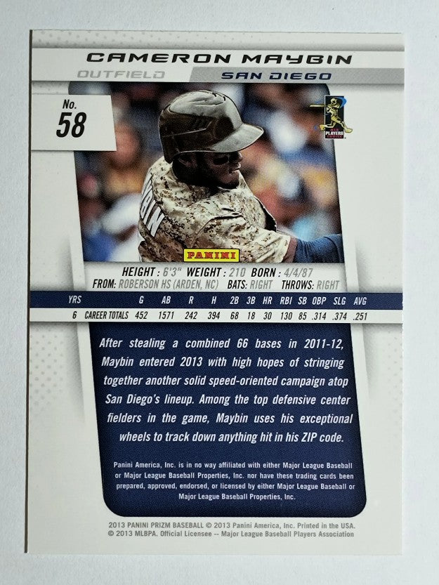 2013 Panini Prizm #58 Cameron Maybin