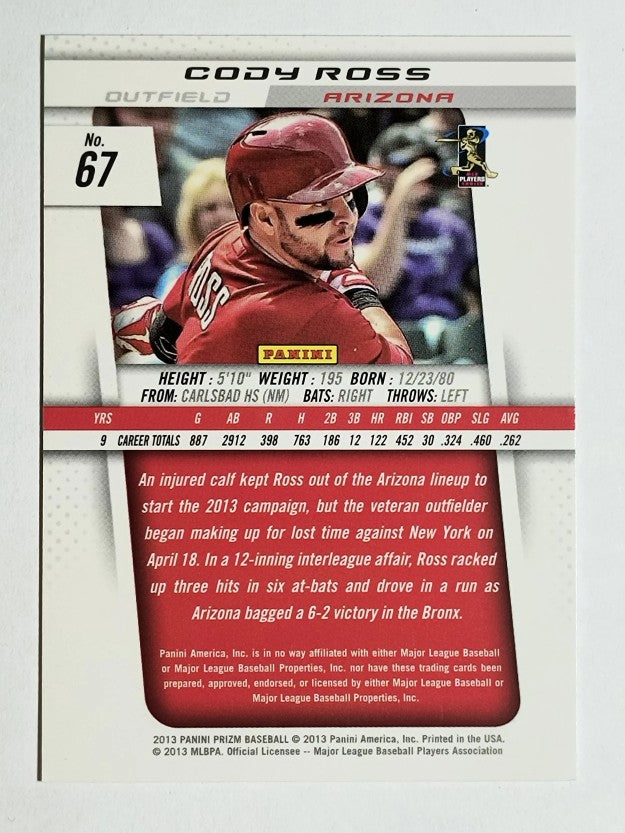 2013 Panini Prizm #67 Cody Ross