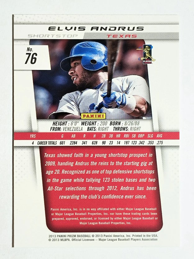 2013 Panini Prizm #76 Elvis Andrus