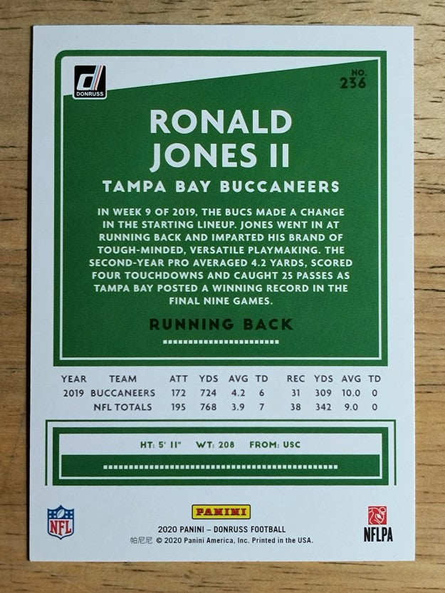 2020 Donruss #236 Ronald Jones II