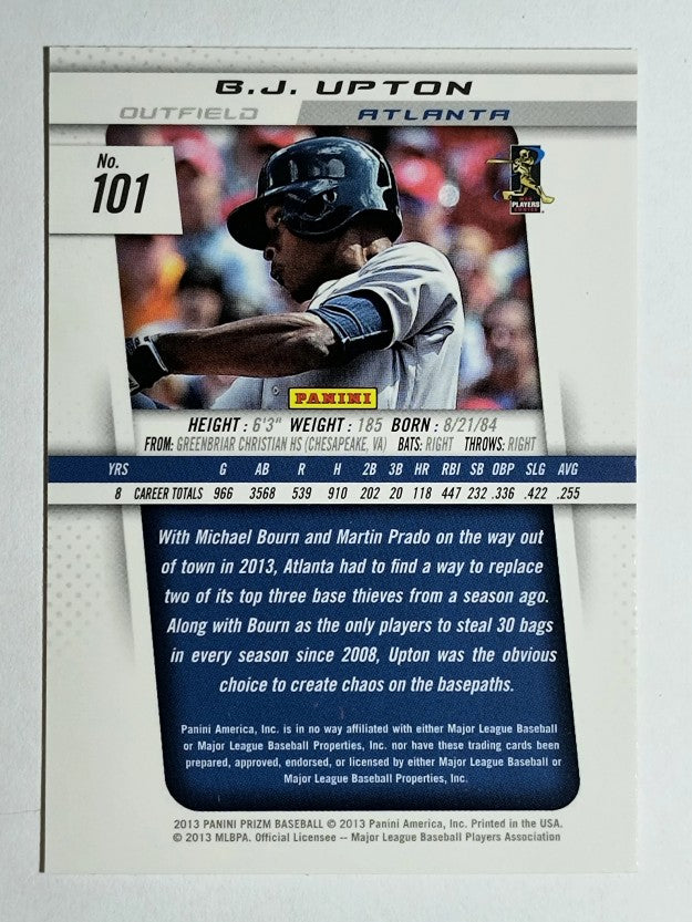 2013 Panini Prizm #101 B.J. Upton
