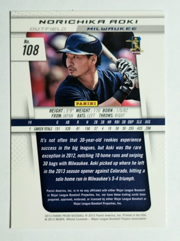 2013 Panini Prizm #108 Norichika Aoki