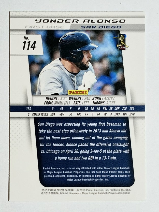 2013 Panini Prizm #114 Yonder Alonso