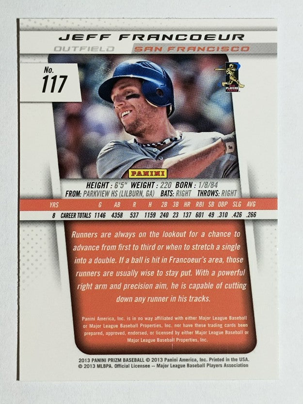 2013 Panini Prizm #117 Jeff Francoeur