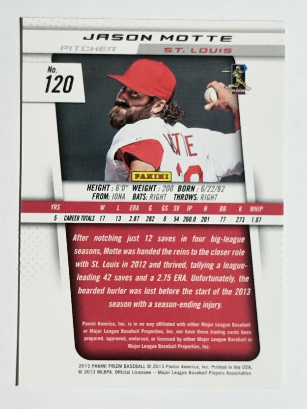 2013 Panini Prizm #120 Jason Motte