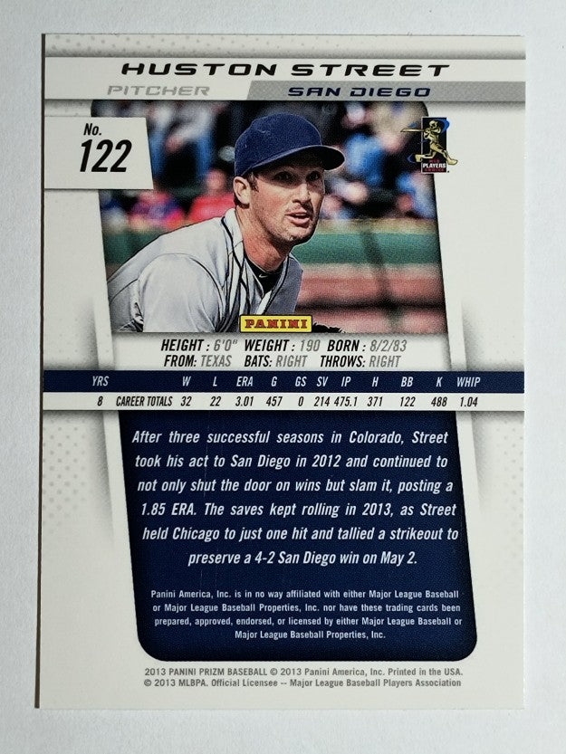 2013 Panini Prizm #122 Huston Street
