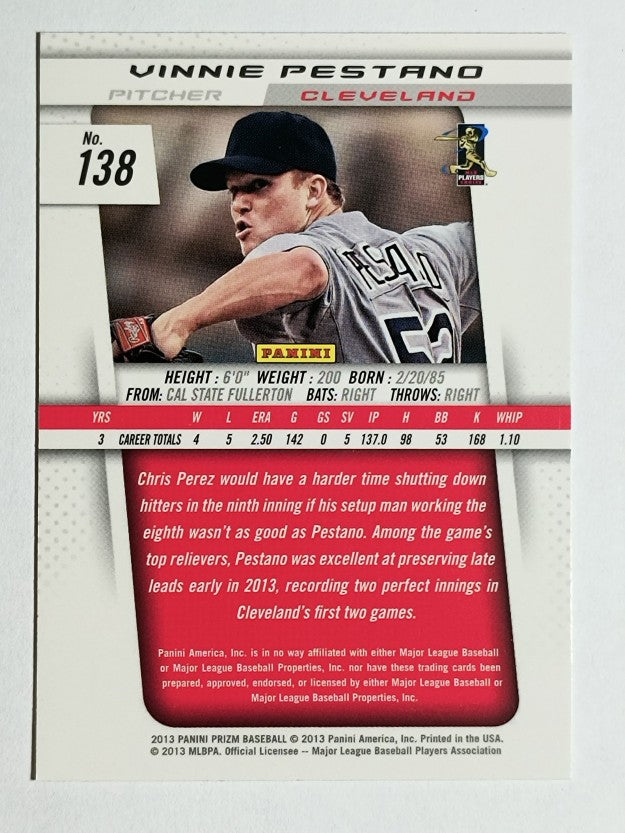2013 Panini Prizm #138 Vinnie Pestano
