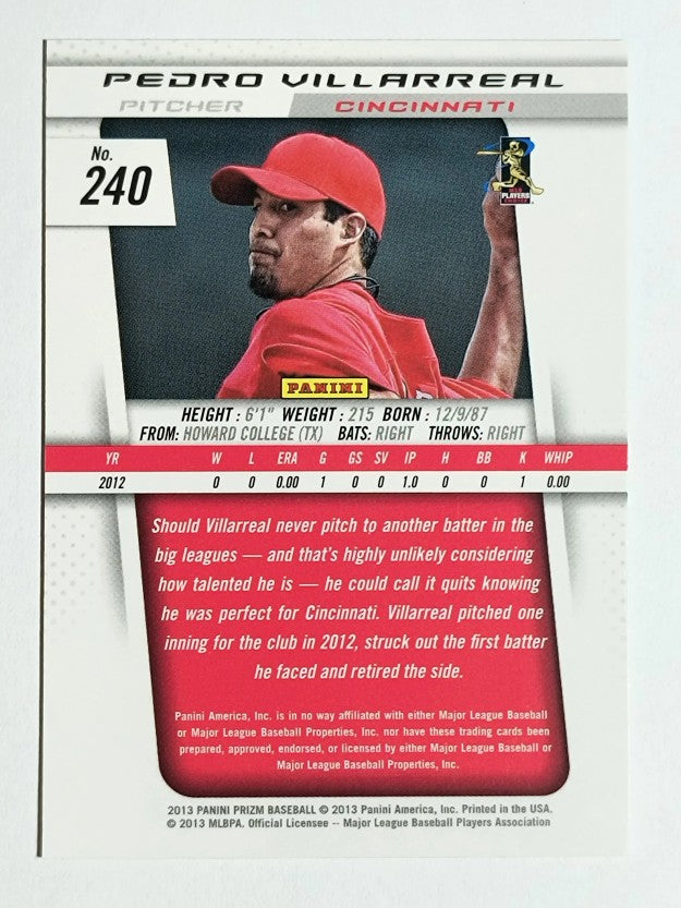 2013 Panini Prizm #240 Pedro Villarreal RC