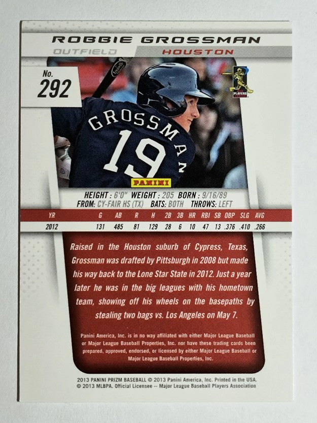 2013 Panini Prizm #292 Robbie Grossman RC