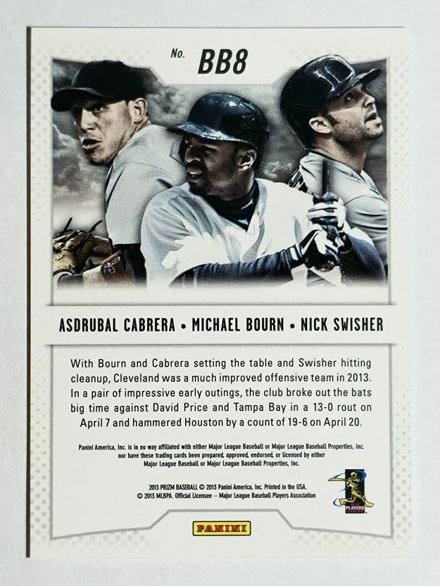 2013 Panini Prizm Band of Brothers 8 Asdrubal Cabrera/Michael Bourn/Nick Swisher