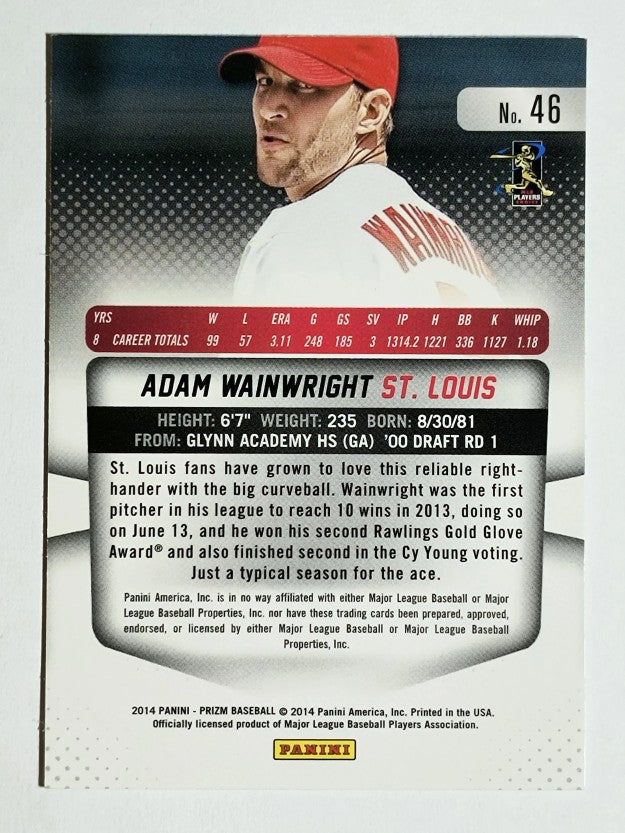 2014 Panini Prizm #46 Adam Wainwright