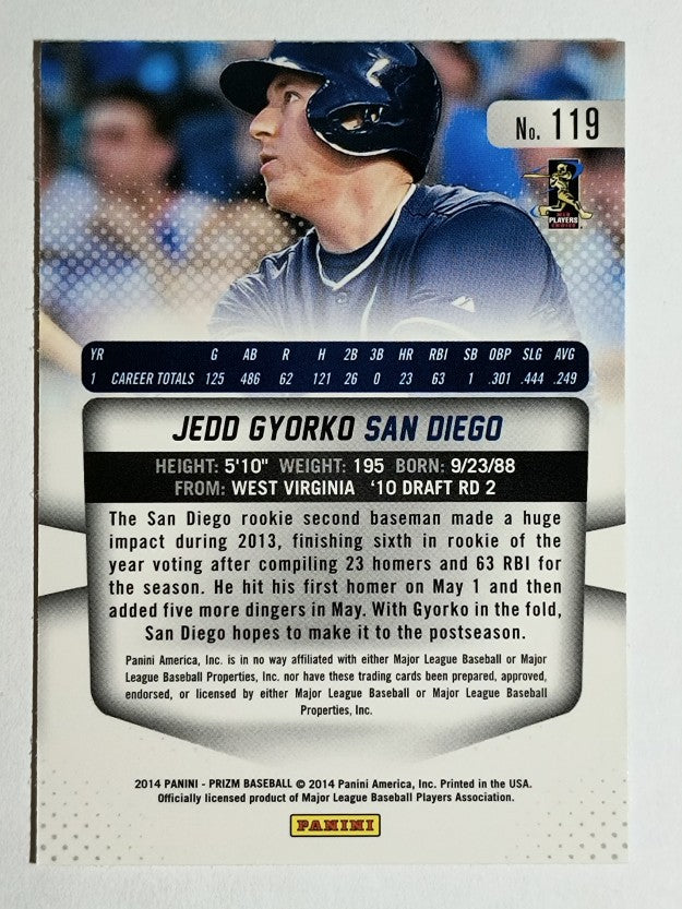 2014 Panini Prizm #119 Jedd Gyorko