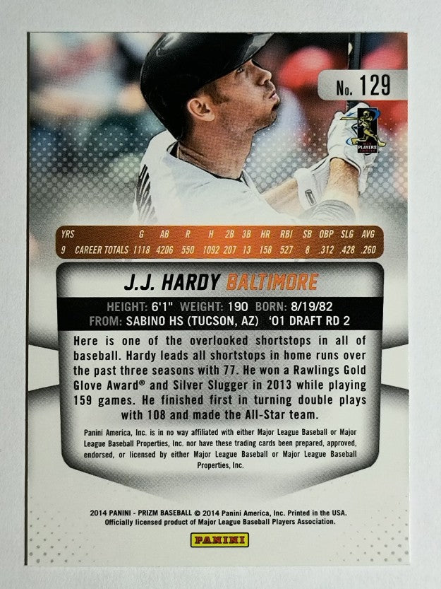2014 Panini Prizm #129 J.J. Hardy