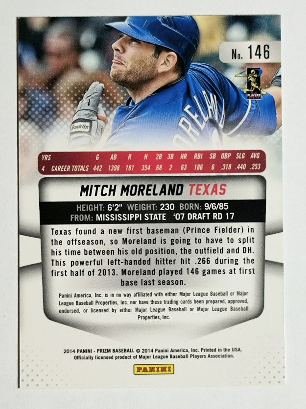 2014 Panini Prizm #146 Mitch Moreland