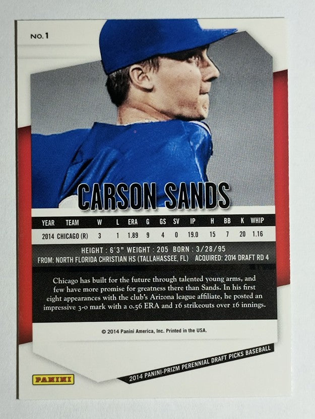 2014 Panini Prizm Perennial Draft Picks #1 Carson Sands