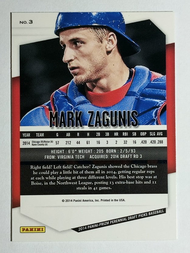 2014 Panini Prizm Perennial Draft Picks #3 Mark Zagunis